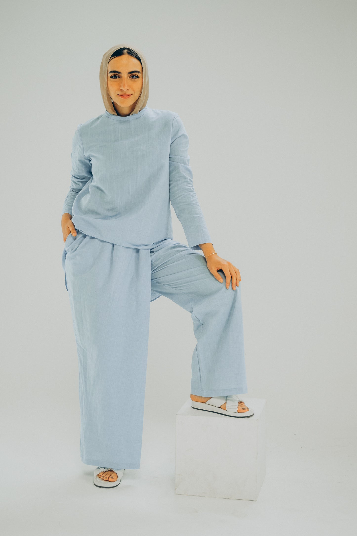 Envelope Set Pants Baby-Blue